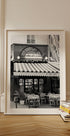 Paris café La Marquise Black & White Plakat - Posterbox