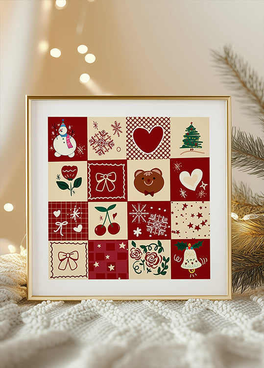 Xmass pattern Plakater - Posterbox