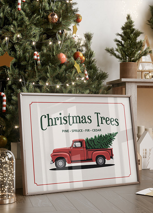 Christmas Trees Plakat - Posterbox