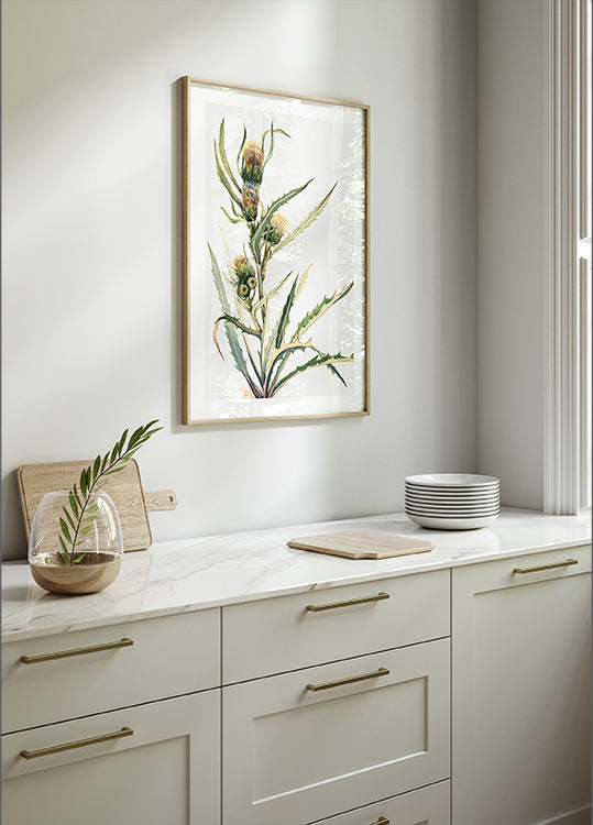 White Thistle Plakat - Posterbox