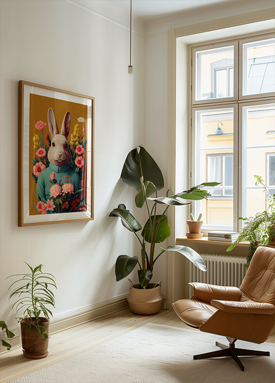 Bunny in Bloom Plakat - Posterbox