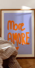 Bold Typography in Vibrant Orange Plakat - Posterbox