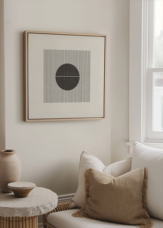 Line and Circle Harmony Plakat - Posterbox