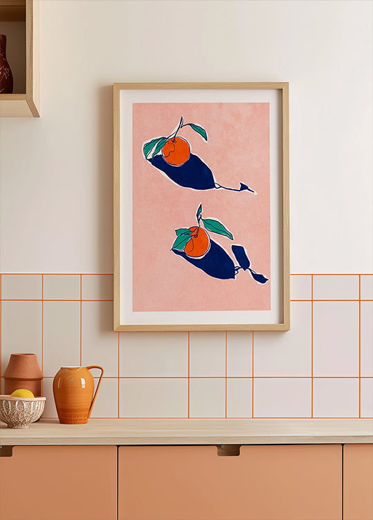Abstract Oranges Plakat - Posterbox