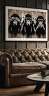 Three Wize Monkeys Plakat - Posterbox