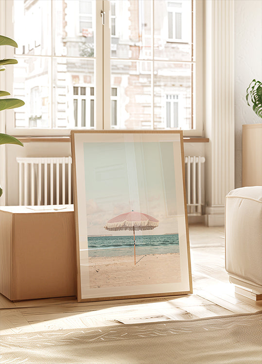 Pink Umbrella Plakat - Posterbox