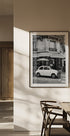 Parisian Café and Fiat 500 Plakat - Posterbox