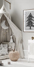 Monochrome Pinefall Plakat - Posterbox