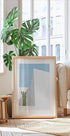 Minimal Desert View, Cactus and Geometry Plakat - Posterbox