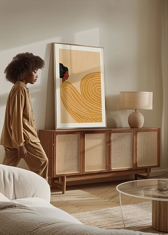 The Woman With the Yellow Stripes Plakat - Posterbox