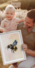 Grunge Watercolour Bee Plakat - Posterbox