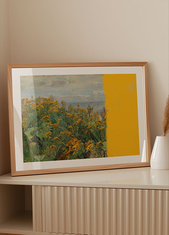 yellow modern landscape collage - Posterbox