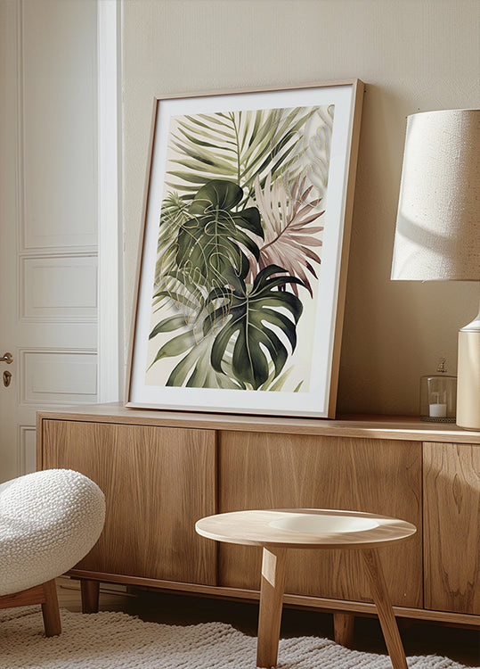 Boho Tropical Bouquet  Plakat - Posterbox