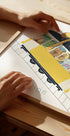 Famous Lisbon Yellow Tram with Jungle Animals by Carla Daly Plakat - Posterbox