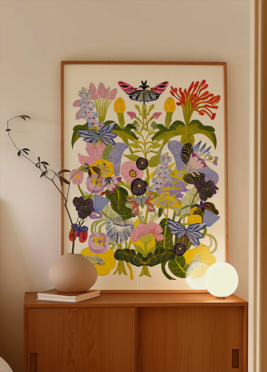 Abstract Autumn Floral - Posterbox