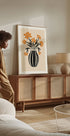 Orange Vase Flowers Plakat - Posterbox