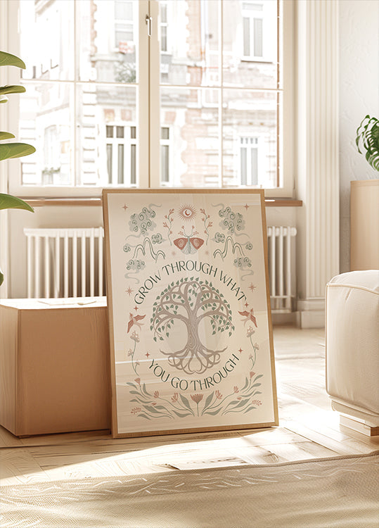 Grow Through Plakat - Posterbox