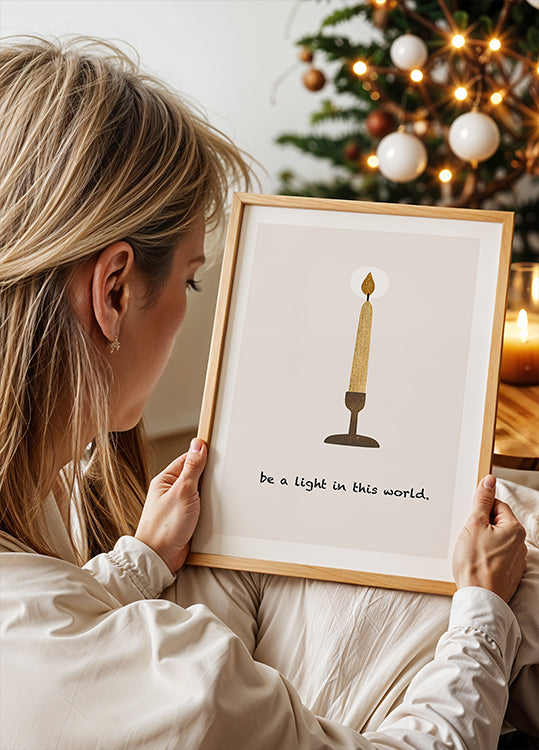 Be a Light Plakat - Posterbox