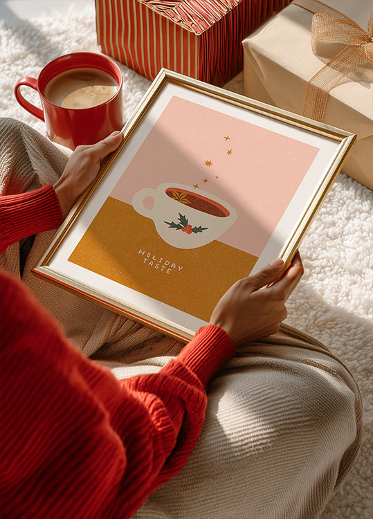 Mulled wine mug. Holiday Taste Plakat - Posterbox
