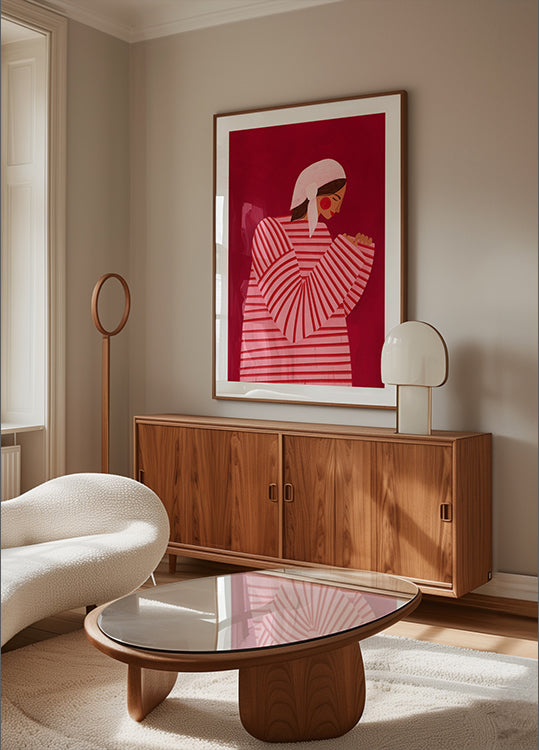 The Woman With the Red Stripes - Posterbox