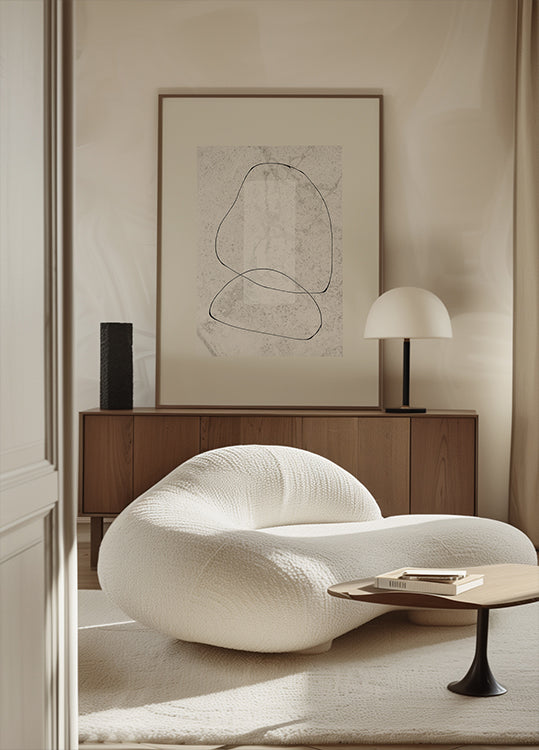 Minimalist Curves Plakat - Posterbox