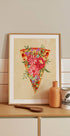 Slice of flower pizza - Posterbox