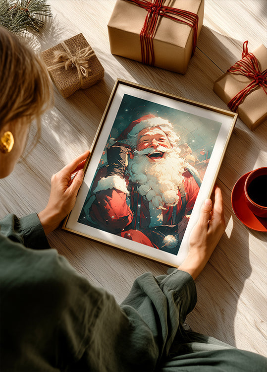 Jolly Santa Call Plakat - Posterbox