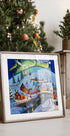 Winter Wonderland Village Under the Northern Lights Plakat - Posterbox