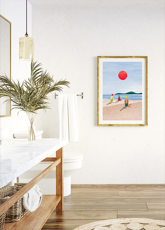 Girls At the Beach - Posterbox