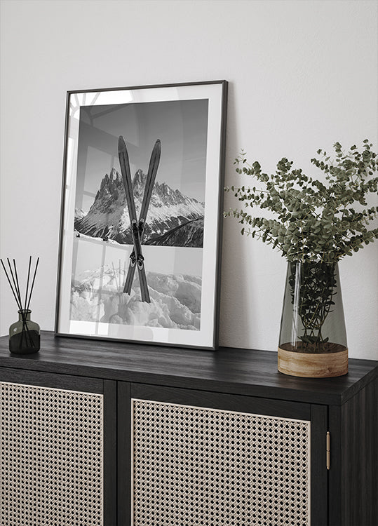 Crossed Skis Plakat - Posterbox