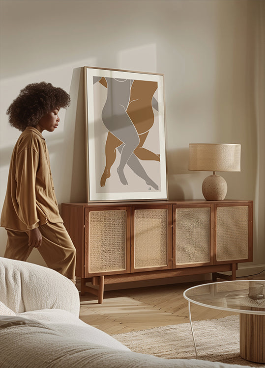 Lovers Beige - Posterbox