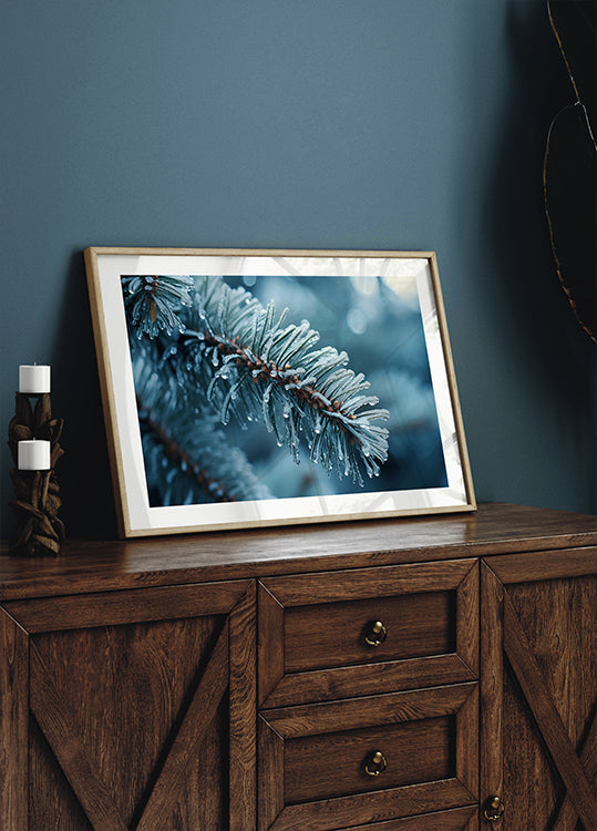 Frost-Kissed Pine Plakat - Posterbox