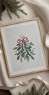 Festive Mistletoe with Red Bow Plakat - Posterbox