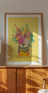Flowers In a vintage Honey Can - Posterbox