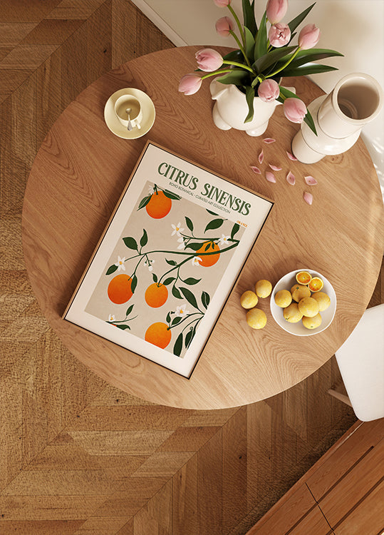 Orange Elegance Plakat - Posterbox