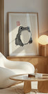 Grumpy Frog I Black Plakat - Posterbox