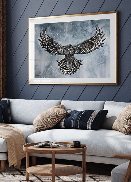 great grey owl Plakat - Posterbox