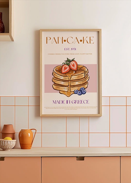 Fluffy Greek Pancakes Plakat - Posterbox