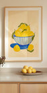 Bowl Of Vibrant Yellow Lemons Plakat - Posterbox