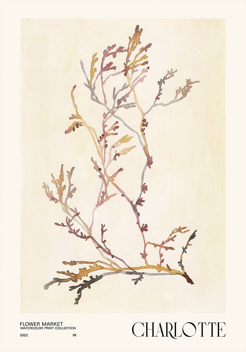 Watercolor print collection. Flower market - Charlotte - Posterbox