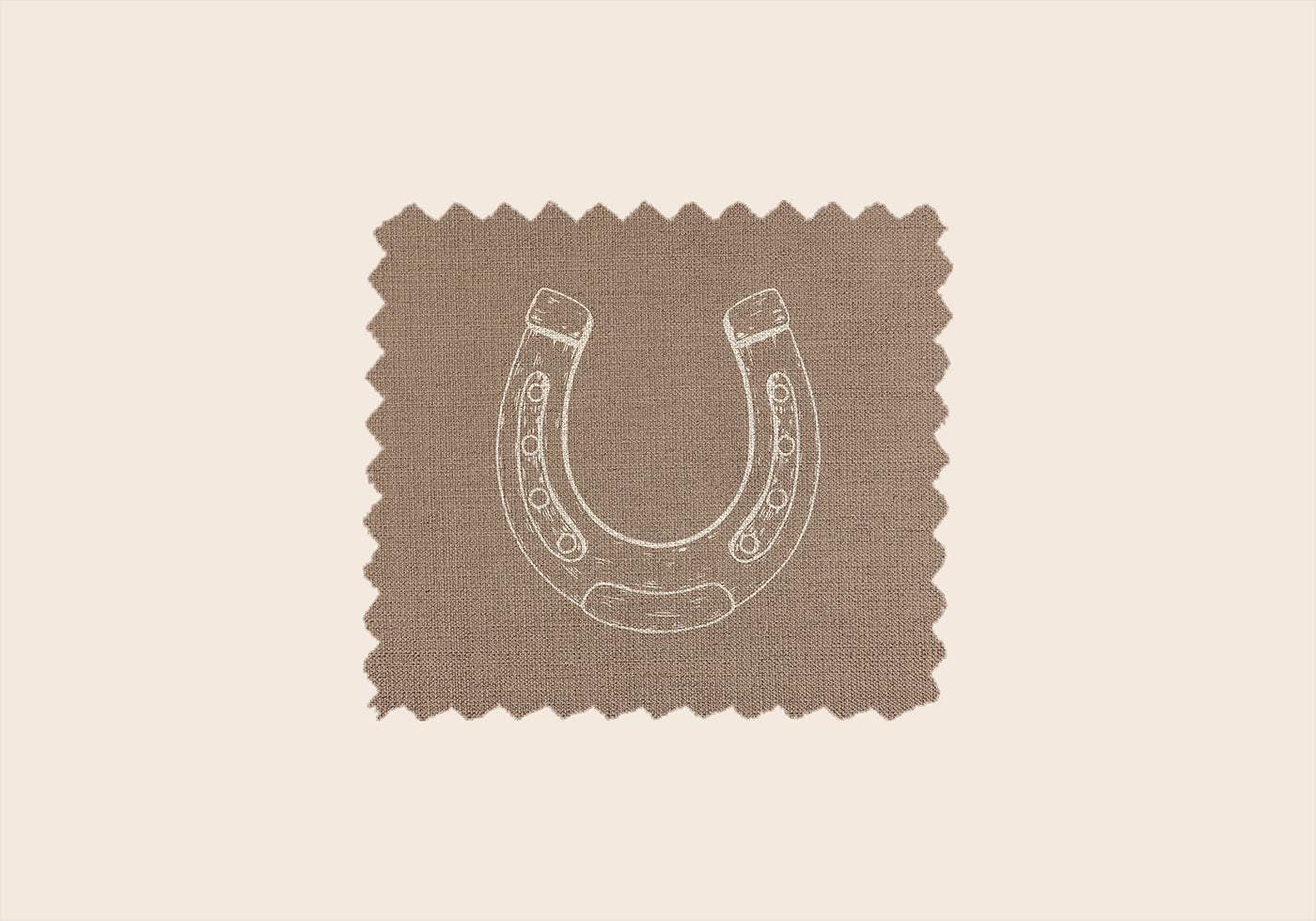 Rustic Horseshoe Linen Plakat - Posterbox