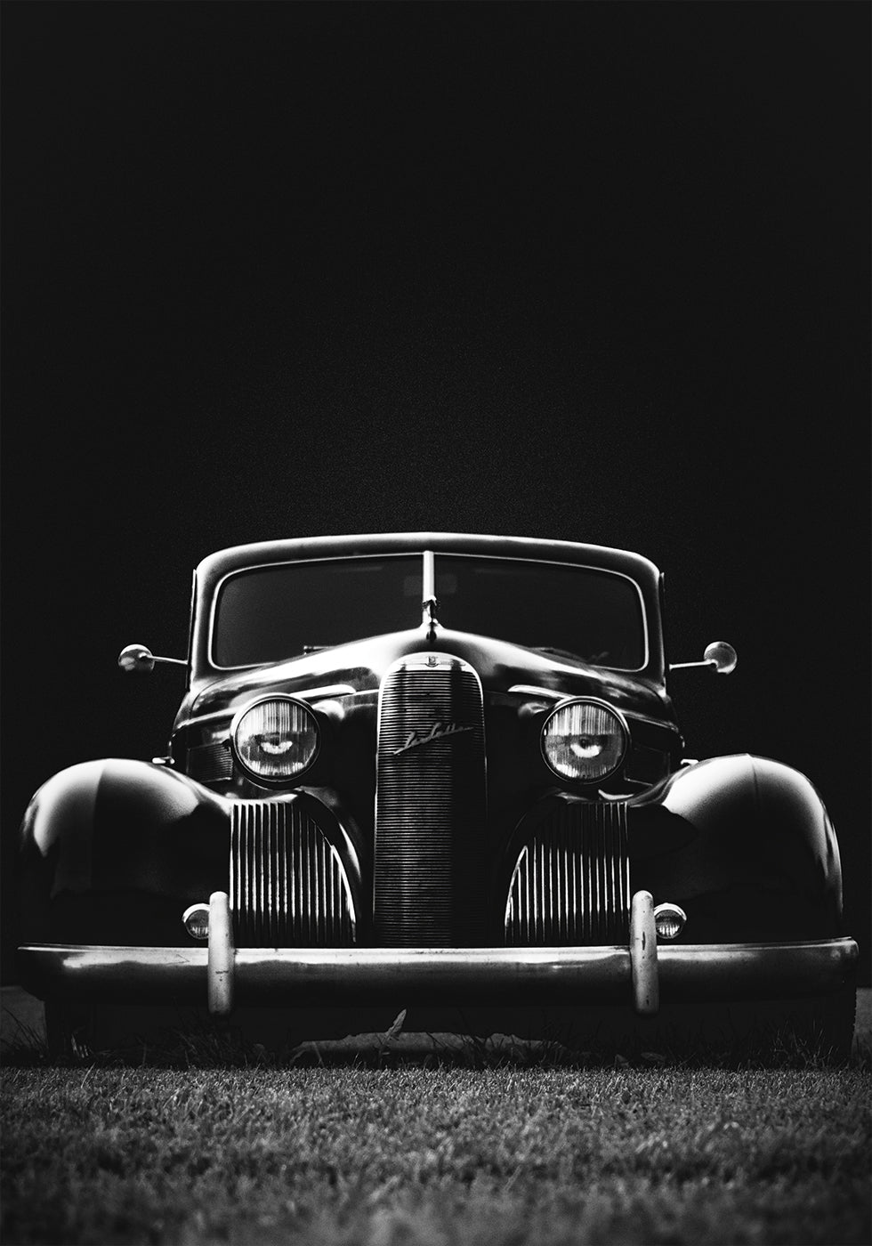 Altes schwarzes Auto-Poster - Posterbox.dk