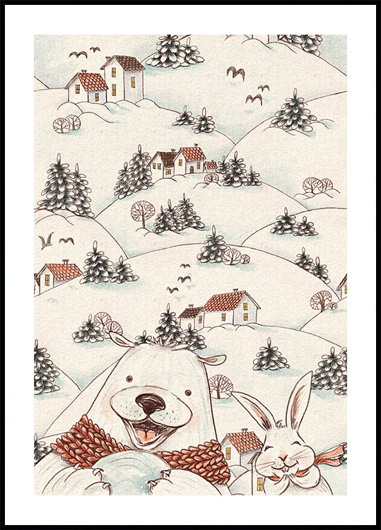 Over the Snow Fields Plakat - Posterbox