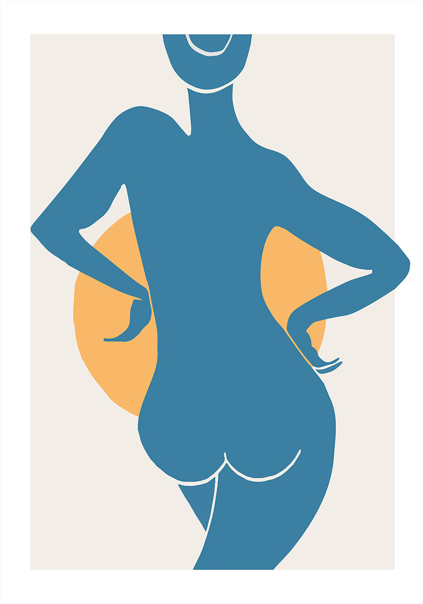 Blue Woman Plakat - Posterbox