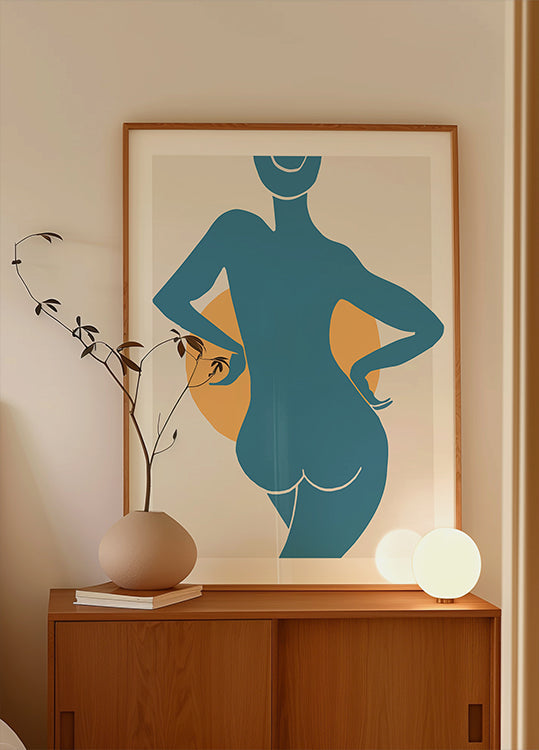 Blue Woman Plakat - Posterbox