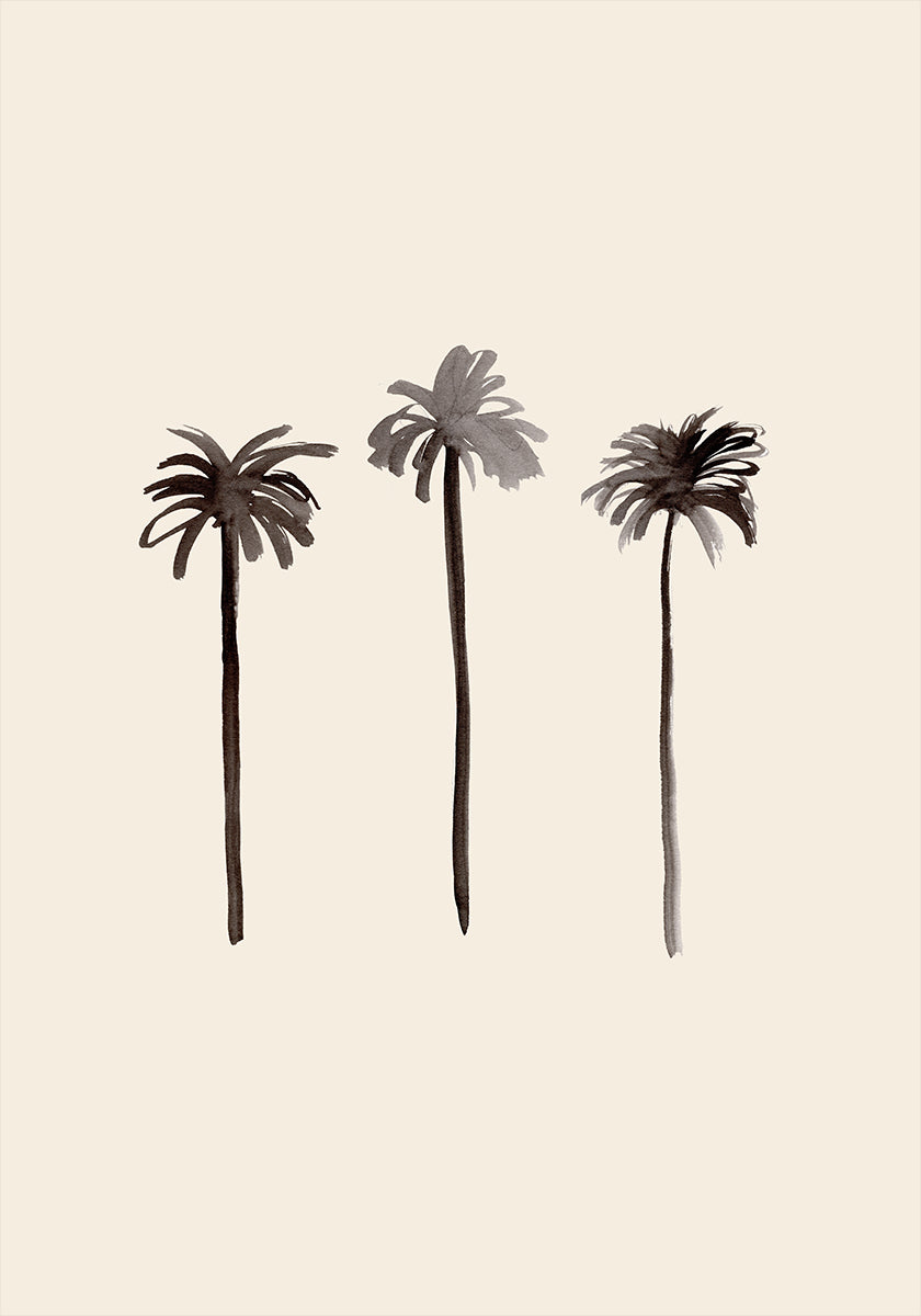 Palm Trees Ink Plakat - Posterbox