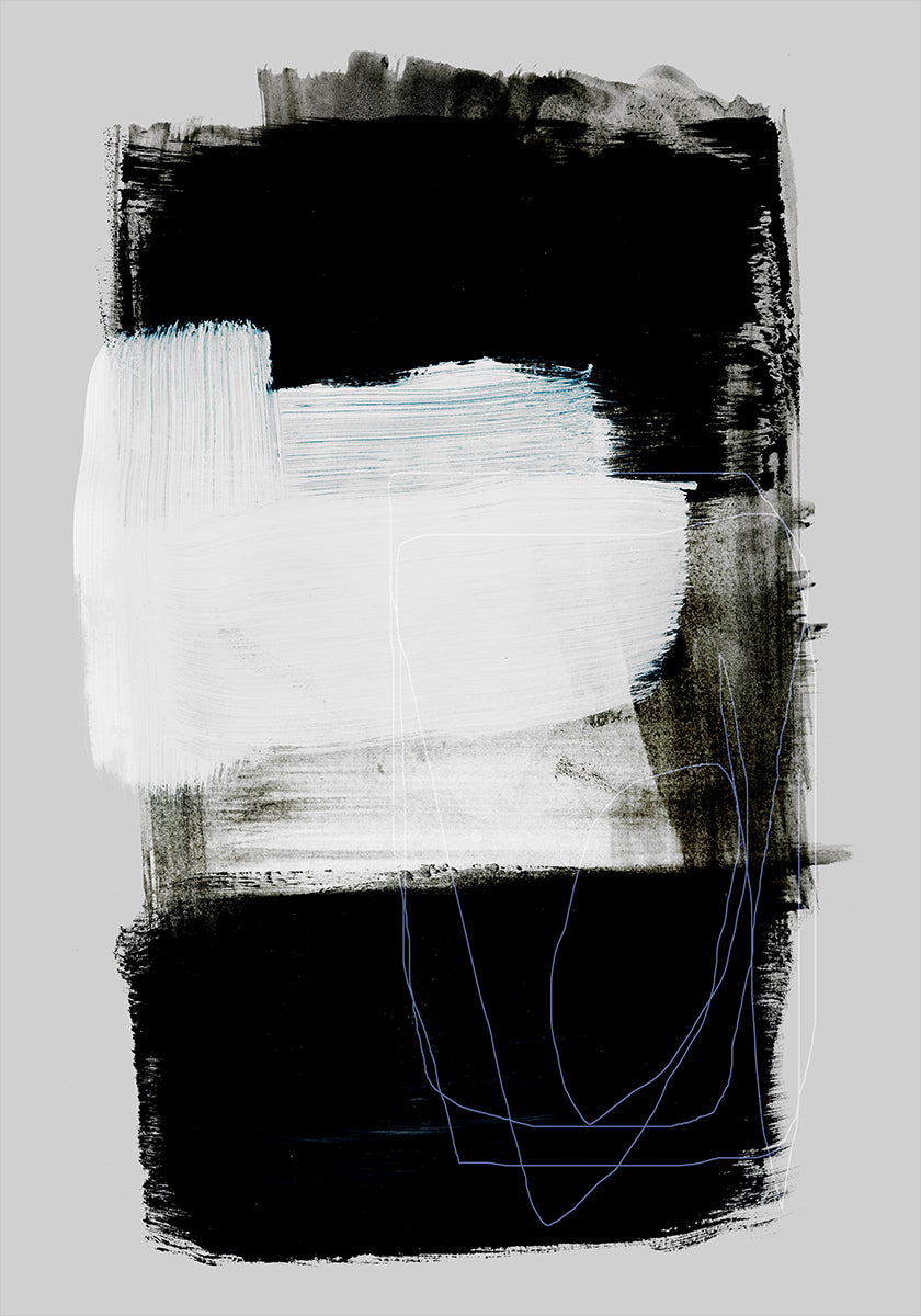 Abstract Brush Strokes 130 Plakat - Posterbox
