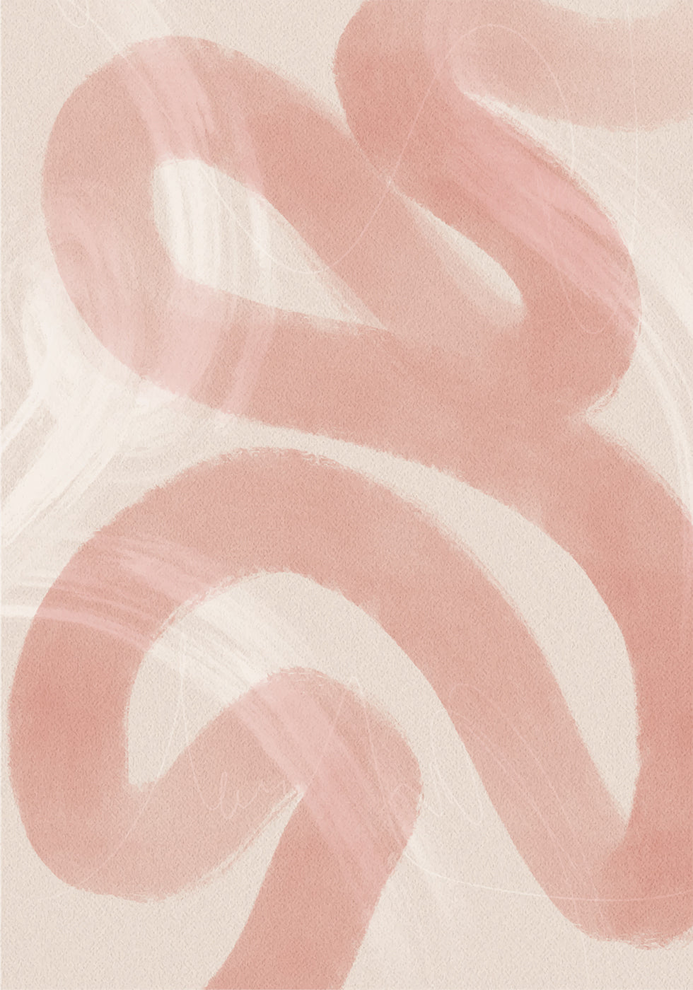 Rosa abstraktes Poster - Posterbox.dk