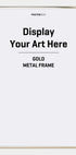 Goldfarbener Metallrahmen - Posterbox.dk