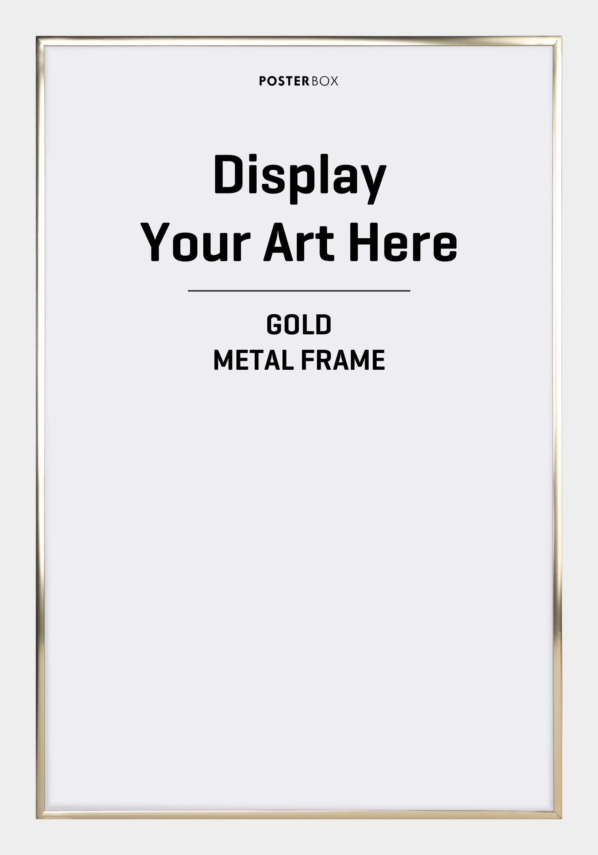 Goldfarbener Metallrahmen - Posterbox.dk
